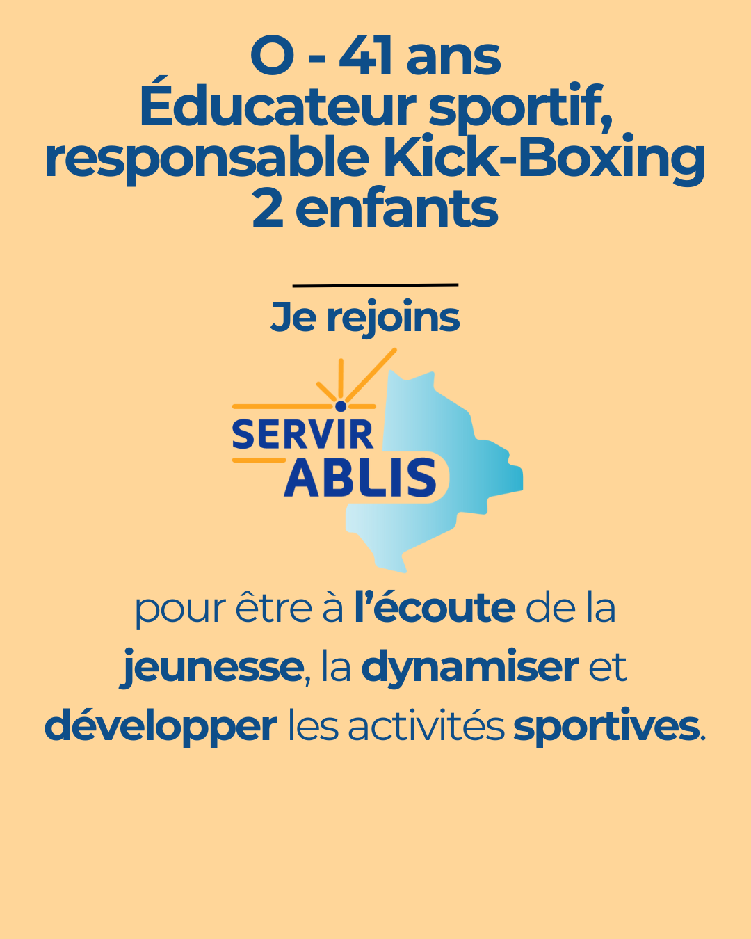 O - 41 ans 2 enfants, Éducateur sportif, responsable Kick-Boxing pour servir Ablis